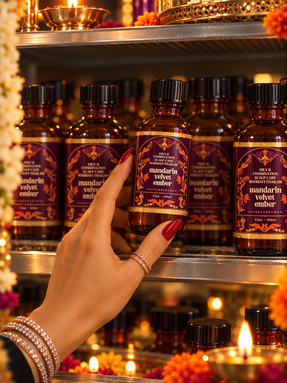 Deepavali Special: Mandarin Velvet Ember Madhavi Thailam