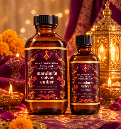 Deepavali Special: Mandarin Velvet Ember Madhavi Thailam