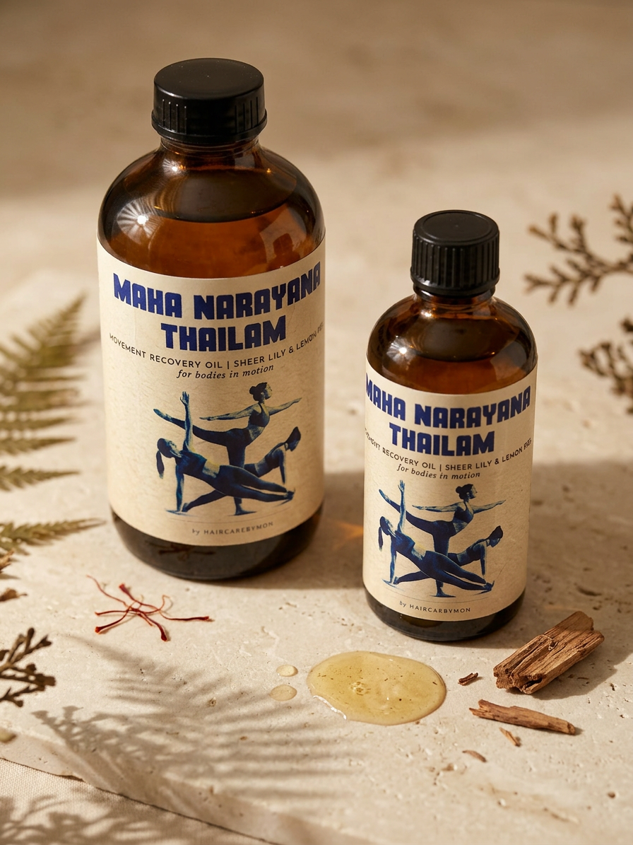 Maha Narayana Thailam | Movement Recovery Oil in Sheer Lily &amp; Lemon Peel