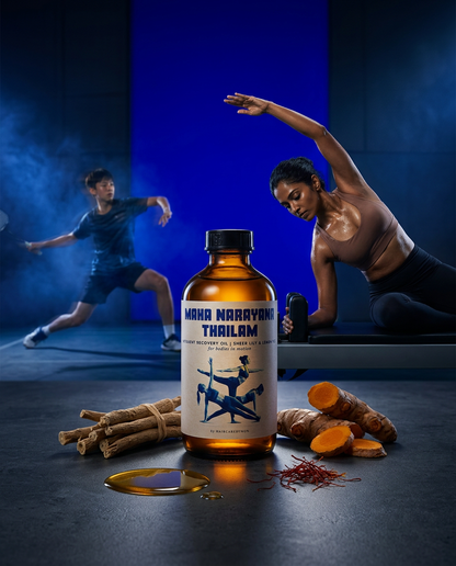 Maha Narayana Thailam | Movement Recovery Oil in Sheer Lily &amp; Lemon Peel