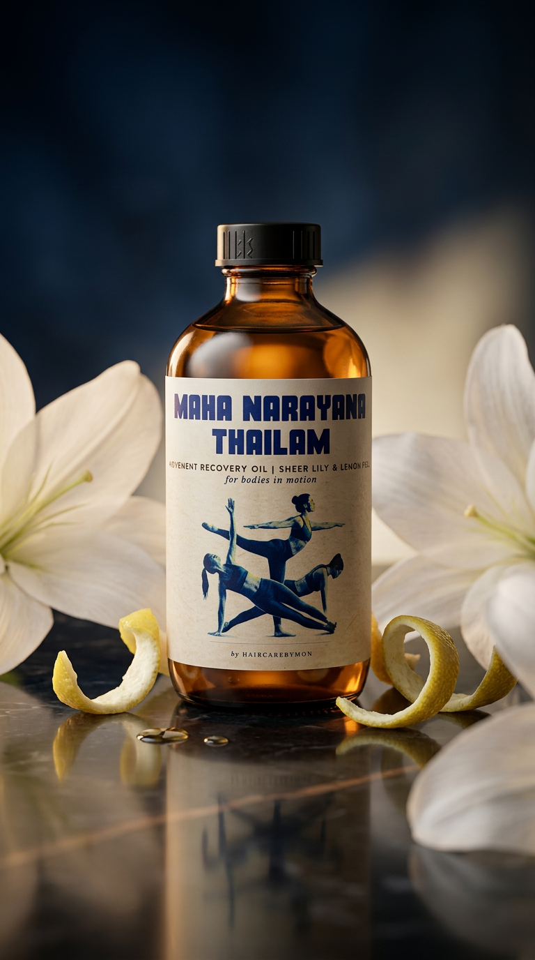 Maha Narayana Thailam | Movement Recovery Oil in Sheer Lily &amp; Lemon Peel