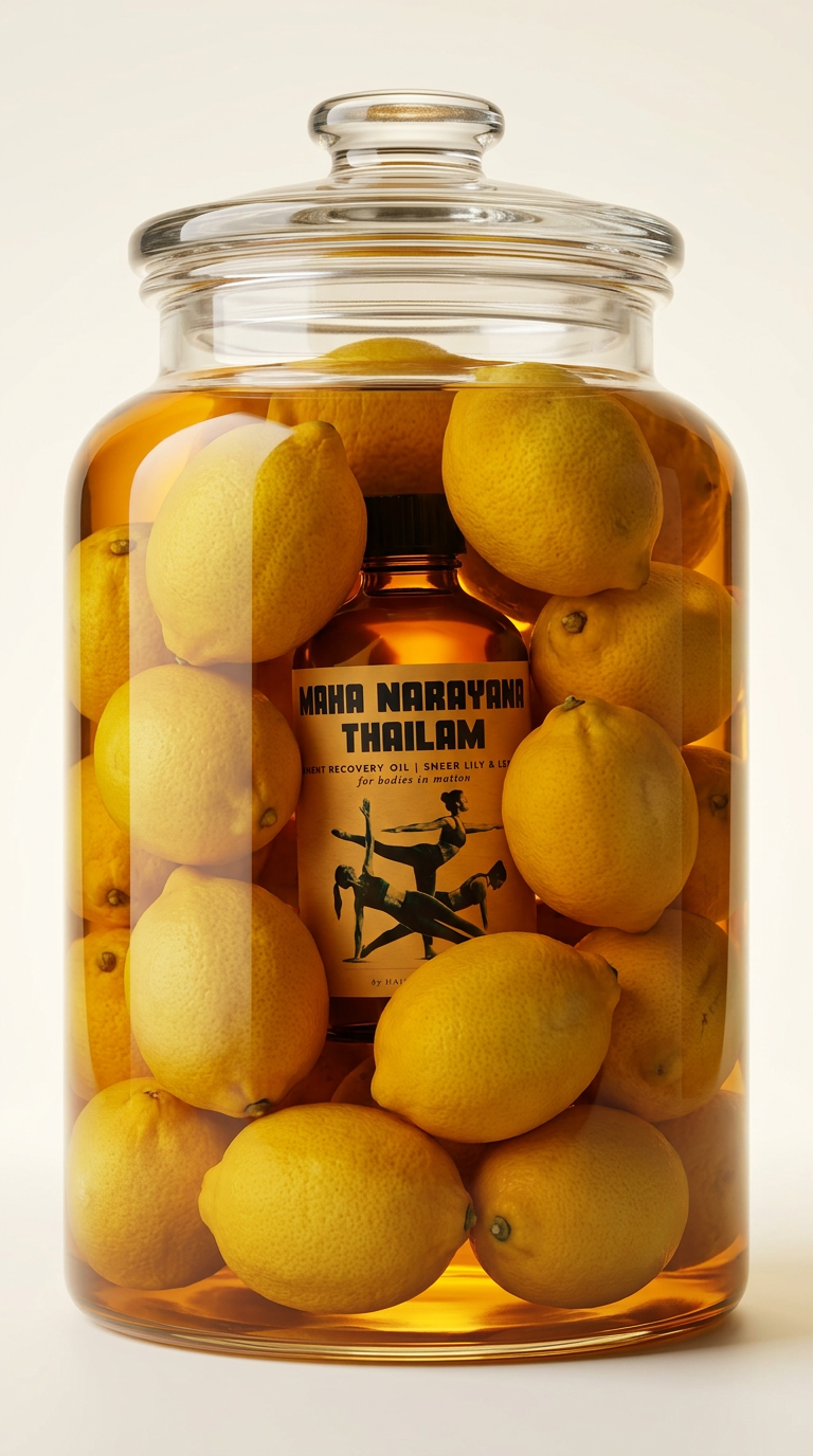 Maha Narayana Thailam | Movement Recovery Oil in Sheer Lily &amp; Lemon Peel